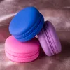 Macarons silikonbehållare 53mm od rökningstillbehör 4st per låda burkar dabs vaxbehållare torra örtlådor förångare presentlåda8716333