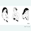 Sexy Woman Body Mouth Gun Eyes Waterproof Temporary Tattoo Stickers for Adults Body Art Fake Tatoo for Women Tattoos