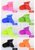 Cust chaussures pour chiens de compagnie chaussures de pluie antidérapantes en Silicone chaussures pour animaux de compagnie imperméables 4 pièces/ensemble bottes de chien 8 couleurs de bonbons chaussures de pluie pour animaux de compagnie