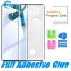 Full Lagesive Glue Case Friendly Tempered Glass 3D Cvived For Samsung Galaxy S20 Ultra S10 S10e S9 Note 10 9 S8 Plus No Package