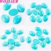 Wojiaer Natural Gemstone Burquoises Cabochon Oval Clear Beads Без бурной дыры для ювелирных изделий для создания DIY подвесной кольцо BU817