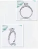 Anillo de princesa YHAMNI Original 100 sólida plata 925, anillos de boda de circón cúbico brillante a la moda para mujer XJZ2123988545
