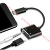 2 인치 1 USB 타입 C에 3.5mm 이어폰 잭 어댑터에 Letv Xiaomi 보조 오디오 케이블 헤드폰 충전기 충전 USB - C 컨버터