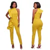 Dames Jumpsuits Rompertjes Zomer Sexy Effen Zwart Wit Dames Dames Mouwloze Clubwear Party Jumpsuit Romper Lange Broek S-XL