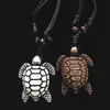 Fashion Whole 12PCSLOT Imitation Bone Carving Hawaiian Surfing Sea Turtles Pendant Necklace Lucky Gift MN4743941650