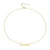 12 Constell Necklace Gold Chainsステンレス鋼ホロスコープサインペンダントネックレス女性ファッションジュエリーウィルとサンディ