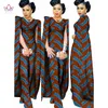 Abiti 2019 Autunno Africa Wax Print Pagliaccetti Tuta Bazin Abbigliamento stile africano per le donne Dashiki Tuta fitness in cotone WY102
