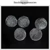 100PCS Metal Mesh Ball for Smoking Pipe Combustion-supporting Stainless Steel Screen Filter Net Sieve Screen Round Dome Tobacco Accessories
