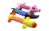 Cute Dog Toy Pet Puppy Plush Teether Sound Chew Squeaker Squeaky Pig Elephant Duck Toys Lovely Pet Chews Toys