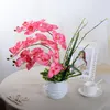 11 Colors Artificial flowers fake Phalaenopsis Silk Flower Fashion Butterfly Orchid Bouquet Party Decor hotel Wedding Home Decoration