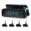 AutoLover C260 Bandenspanning Monitoring Systeem Solar TPMS Universal Real-Time Tester LCD-scherm met 4 interne sensoren