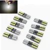 10X No polarity Canbus T10 bulbs with 4014 SMD 24 led Interior Light 194 168 W5W LAMP white NO OBC ERROR Amber Red2284397