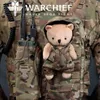 KongFu911 – mascotte de Camouflage, ours porte-bonheur tactique mignon, poupée ours en peluche, sac à dos tactique, pendentif doux