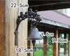 Cast Iron Welcome Dinner Bell Decorative 6 Birds On Branch Wall Mounted Brown Hanging Garden Porch Patio Gate Handbell Door Retro 8021615