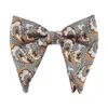 Tagerwilen Green Paisley Big Bowtie Damat Bowtie Siyah Smokin Bow Tie Preted Bow Tie Düğün Erkekleri Damatlar Bowtie189h