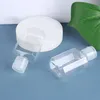 50ml hand sanitizer packning flaskor husdjur plastflaska med flip keps transparent kvadratisk formflaska för kosmetika cca12063 600pcs