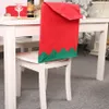 Kerst stoel decoratie niet-geweven stoffen stoel cover grote hoed stoelen case vakantie home deco kerststoel cover rra2013