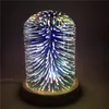 Night Lights 3D glass cover magic tree silver flower LED bedside bedroom decoration table lamp starry creative light