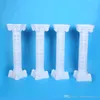 Hollow Flower Design Roman Columns White Color Plastic Pillars Road Cited Wedding Props Event Decoration Supplies 4 stks / partij