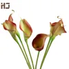 20 pz/lotto Calla Lily Fiore Artificiale PU Real Touch Decorazione Della Casa Fiori Bouquet Da Sposa Fiori Decorativi XZ014