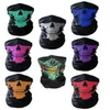 Balaclava Crâne Demi-masque Écharpe magique Foulard Cyclisme sans couture Cache-cou de protection Équipement tactique extérieur Masques de plongée pour hommes Femmes