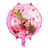 Ballon rond en aluminium ananas flamant rose, 18 pouces, décoration de fête d'anniversaire et de mariage, ballon en aluminium, jouets, vente en gros, nouvelle collection