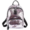 Sequins Bling Teen Small Backpack Girl Travel Shoulder Bag Female Sequins Contrast Color School Backpack For Student Bag275H