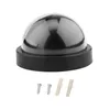 Black Plastic Smart Indoor/Outdoor Dummy Home Dome Fake CCTV Security Camera with Flashing Red