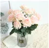 Wholesale 30pcs MOQ Single Really Touch Latex Artificial Rose Flower for Wedding Decor Holiday Birthday Party Decoration Fake Roses Supplies