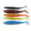 New Shad Bleeding Isca Baitfish ferida Isca De Pesca 9.7g 10 cm 5 cores plana remo cauda Macio Jerk Iscas