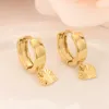 14 k Orecchini a goccia per il cuore in oro massiccio Donne/ragazza, amore alla moda gioielli di moda raffinati per i bambini dell'Europa Bambini migliori