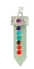 Colgante de espada de piedras preciosas de color cristal natural colgante de chakra de cristal colgante de collar de turquesa de cristal múltiples gemas son opcionales shi gratis