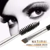 Ny ankomst Double Eyebrow Brush Duo Brow Makeup Brush Double Sided Eyebrow Plat Angled Borsts J15466892263