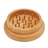 Smoking Accessories Creative Wood Tobacco Grinders 2 Layers Portable 55mm Wood Grinders Wood Tobacco Grinder DH0754