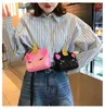 PU Glitter Unicorn Chain Portemonnee Kinderen Cartoon Crossbody Schoudertassen Jongens Meisjes Fanny Pack Taille Tas Leuke Ins Coin Portemonnees Portemonnee Pouches