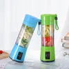 380ml Personal Blender Portable Mini Blender USB Juicer Cup Electric Juicer Bottle Fruit Vegetable Tools with sea shipping CCA12075 100pcs