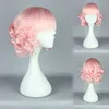 Tamanho: sintética ajustável perucas Selecione a cor eo estilo curto encaracolado cabelo ondulado completa Perucas Anime Cosplay peruca festa Hairpieces