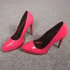 Olomm New Fashion Women Platform Pumps Sexy Thin High Heels Pumps Pointed Toe Gorgeous Fuchsia Party Shoes Women US Size 5-15