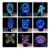 Círculo Espiral Bulbo 3D Luz LED Ilusões de Holograma 7 Cores Mudança Lâmpada de Decoração Melhor Presente de Luz Noturna para Decoração de Casa