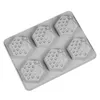 Honeycomb Mold 6 Otworów Miodowa Pszczoła Honeycomb Silikonowa Formy DIY Handmade Ciasto Soap Mold Candle Candy Czekoladowe Formy do pieczenia