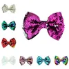 Новая мода высокое качество милые и красивые двухцветные обратимые бусины блестки бантом рыбья чешуя галстук-бабочка аксессуары для волос T7C5022