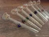 vente chaude 10 cm verre tube de brûleur à mazout tuyau mini tuyau en verre pour fumer des pipes à ongles en verre de tabac pipes à fumer livraison gratuite