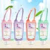 Hand sanitizer fleshouder 30 ml reisformaat draagbare zachte siliconen cover met sleutelhanger hand zeep fles tas