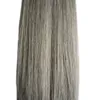 Virgin Straight Brasilian Keratin Fusion Pre Bonded Nail U Tips Remy Hair Extensions 100% Human Hair Silvery Gray Remy Hair Extension