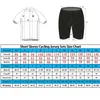 2020 MMR Pro Team Kit rowerowy Mężczyźni Summer Outdoor Set Ciclismo Rower European Competition Clothing Shorts Ropa de Hombr7634043