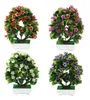 45 # künstliche Blumen gefälschte grüne Topf Lilie Bonsai Simulation Blume MiniaScape Ornamente für Dekoration Hotel Garten Dekor
