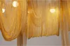 الحديث الثريا ضوء تركيبات الألومنيوم سلسلة خمر الذهب قلادة مصباح الإنارة تعليق ل غرفة المعيشة فندق إضاءة داخلية
