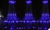 3M * 3M320 lumières LED rideau cascade décoration de mariage lampe de vacances de Noël AU UK US EU 110v-bouchon 220v