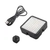 Luce video a 64 LED per mini DVR per videocamera DSLR come luce di riempimento per macrofotografia di interviste di notizie di nozze