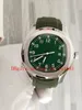 Venda de novo Clássico Mecânico Top Mens Luxo Assista Esportes Aquanaut verde Dial 5168G 5168G-010 Bandas De Borracha Mecânica Automática esportes Wa